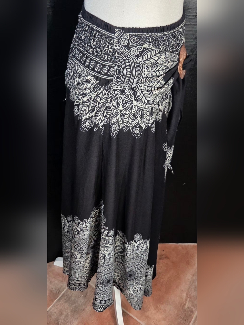 NWT Papaya Tree Imports 2-in-1 Boho Maxi Skirt Strapless Dress One Size - Picture 8 of 16